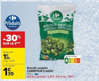 Carrefour Carrefour classic' brocolis surgelés offre