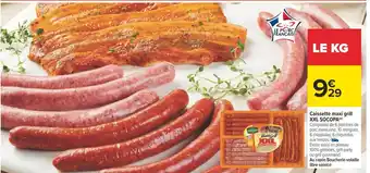 Carrefour Socopa caissette maxi grill xxl offre