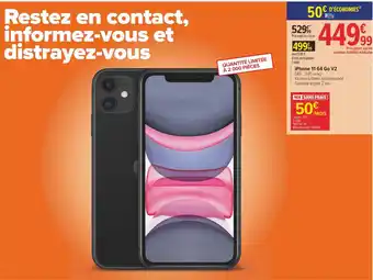 Carrefour Apple iphone 11 64 go v2 offre
