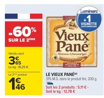 Carrefour Le vieux pané offre