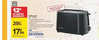 Carrefour Severin grille pain offre
