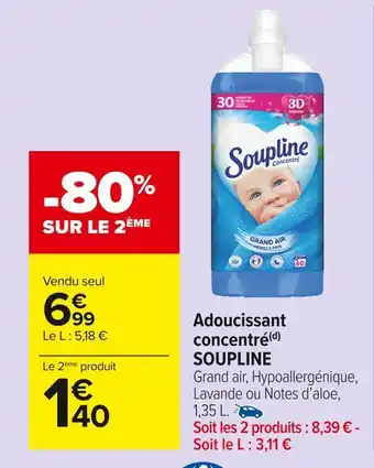 Carrefour Market Soupline adoucissant concentré(d) offre