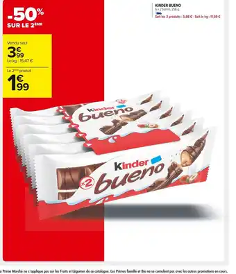Carrefour Market Kinder bueno kinder bueno offre
