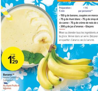 Carrefour Market Banane offre