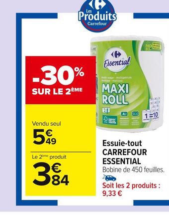 Carrefour Market Carrefour essential essuie-tout offre