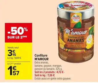 Carrefour Market M’amour confiture offre