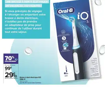Carrefour Market Oral b brosse à dent électrique io3 offre