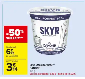 Carrefour Market Danone skyr maxi format offre