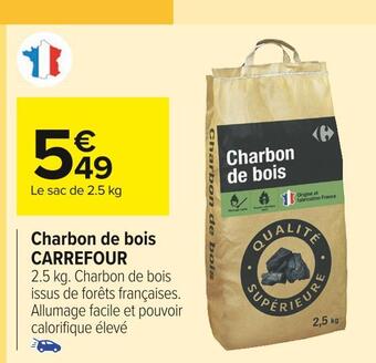 Carrefour Market Carrefour charbon de bois offre