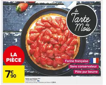Carrefour Market Tarte aux fraises offre