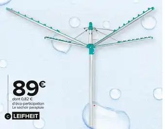 Carrefour Market Leifheit séchoir parapluie linomatic offre