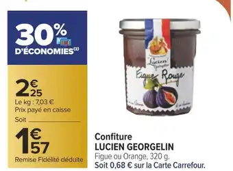 Carrefour Lucien georgelin confiture offre