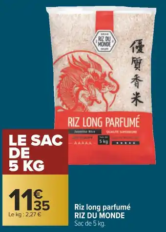 Carrefour Riz du monde riz long parfumé offre