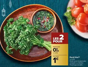 Carrefour Persil frisé(9) La botte. offre