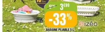 La Foir'Fouille BASSINE PLIABLE 5 L offre