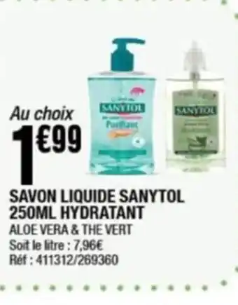 SAVON LIQUIDE SANYTOL 250ML HYDRATANT
