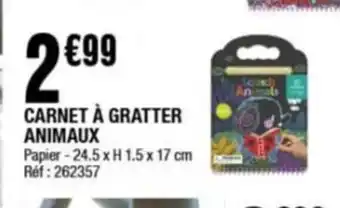 CARNET À GRATTER ANIMAUX Papier-24.5 x H 1.5 x 17 cm Ref: 262357