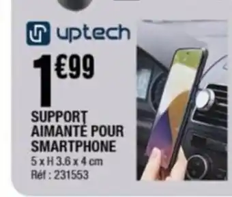 La Foir'Fouille SUPPORT AIMANTÉ POUR SMARTPHONE 5xH 3.6 x 4 cm Ref: 231553 offre