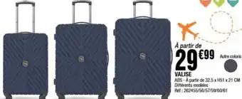 VALISE ABS-À partir de 32.5 x H51 x 21 CM Différents modèles