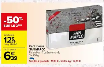 Carrefour Café moulu SAN MARCO offre
