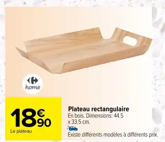 Carrefour Plateau rectangulaire offre
