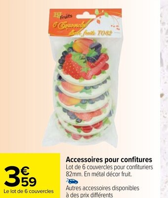 Carrefour Accessoires pour confitures offre