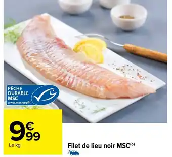 Carrefour Filet de lieu noir MSC(⁰) offre