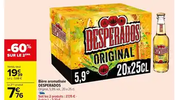 Carrefour Bière aromatisée DESPERADOS offre