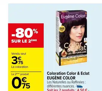 Carrefour Coloration Color & Eclat EUGÈNE COLOR offre