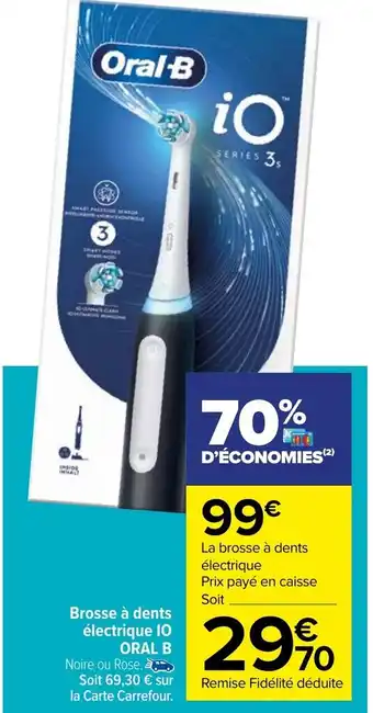 Carrefour Brosse à dents électrique 10 ORAL B offre