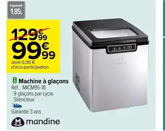 Carrefour Machine à glaçons offre