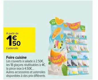Carrefour Foire cuisine offre