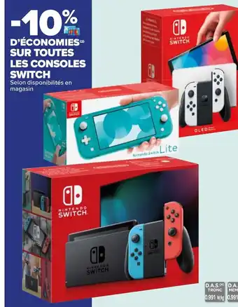 Carrefour (²) SUR TOUTES LES CONSOLES SWITCH offre