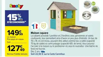 Carrefour Maison square offre
