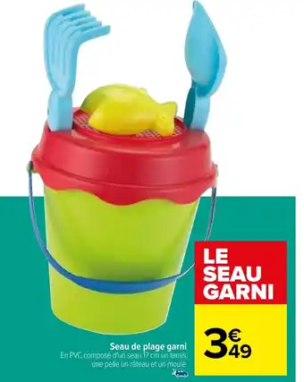 Carrefour Seau de plage garni offre