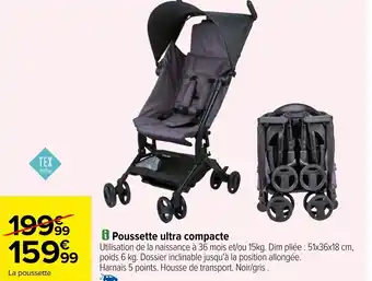Carrefour i Poussette ultra compacte offre