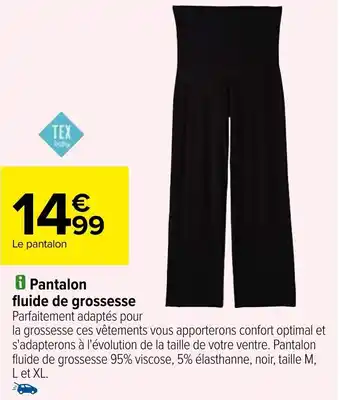 i Pantalon fluide de grossesse