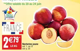 Nectarine jaune cat. 1, cal. B