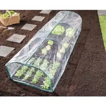 La Foir'Fouille Serre tunnel - acier et pvc - 190 x 61 x 43 cm - transparent offre