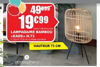 La Foir'Fouille LAMPADAIRE BAMBOU offre