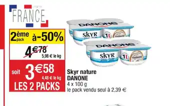 Cora x Carrefour Skyr nature DANONE offre
