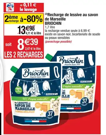 Cora x Carrefour (2) Recharge de lessive au savon offre