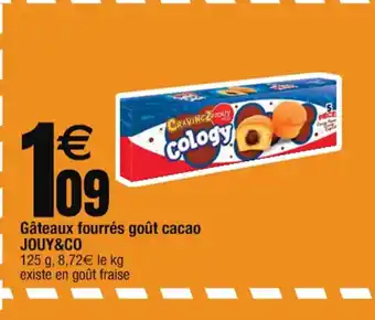 Cora x Carrefour Gâteaux fourrés goût cacao JOUY&CO offre