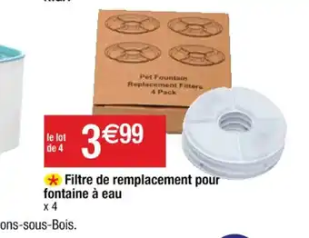 Cora x Carrefour *Filtre de remplacement pour fontaine à eau offre