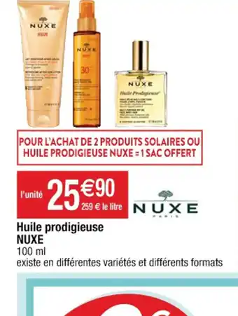 Cora x Carrefour Huile prodigieuse NUXE offre
