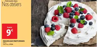 Auchan PAVLOVA AUX FRUITS ROUGES 525 g Soit le kg: 17€14 offre