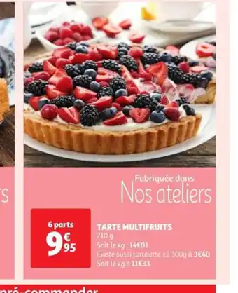 Auchan TARTE MULTIFRUITS 710 g offre