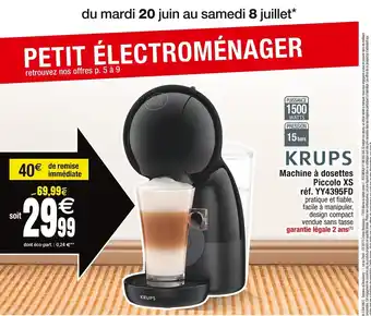 Machine à dosettes Piccolo XS