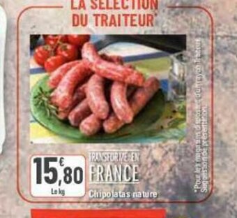 G20 Chipolatas nature offre