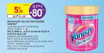 Intermarché Vanish détachant oxi action poudre (b) offre